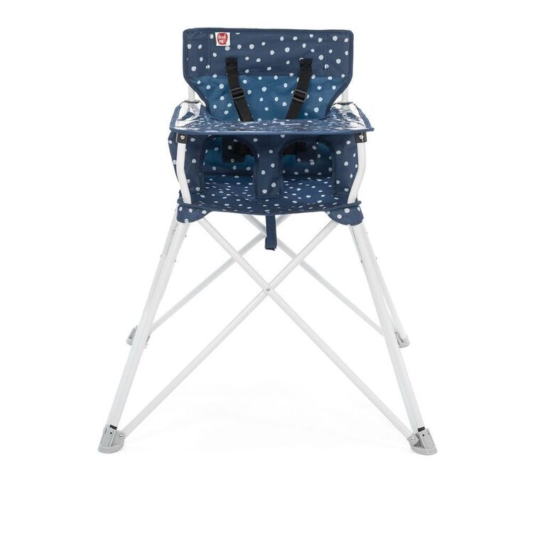 Spinifex Joey High Chair Navy & White Dots