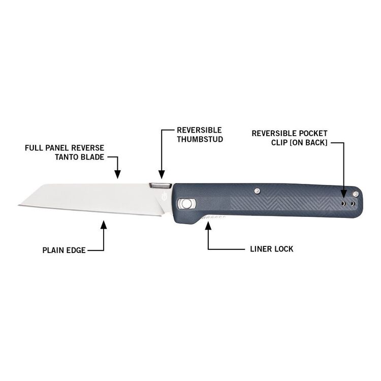 Gerber Pledge Clip Folding Knife Blue