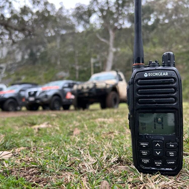 Ecoxgear 5 Watt UHF CB Radio Handheld Twin Pack Black 5 Watts