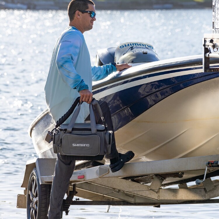 Shimano Tackle Bag Grey & Black L
