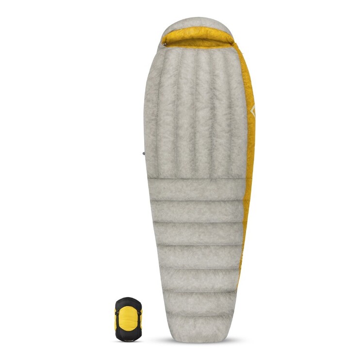 Sea To Summit Spark III Ultralight -8° Sleeping Bag Regular Cream Dark Grey & Yellow