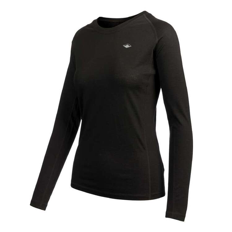 Mountain Designs Women's Merino Blend Long Sleeve Top Black