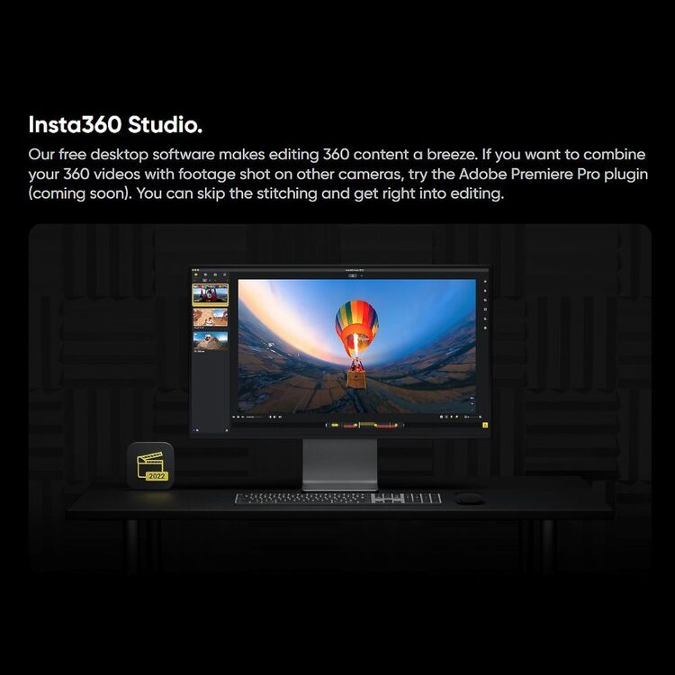 Insta360 ONE RS 1-Inch 360 Action Cam Black