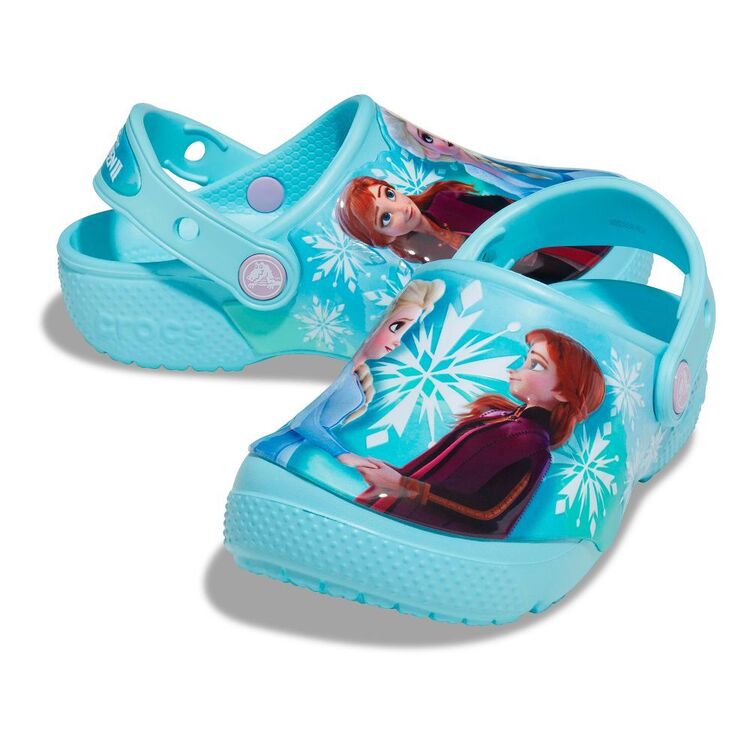 Crocs Kids' Funlab Frozen II Clogs Ice Blue