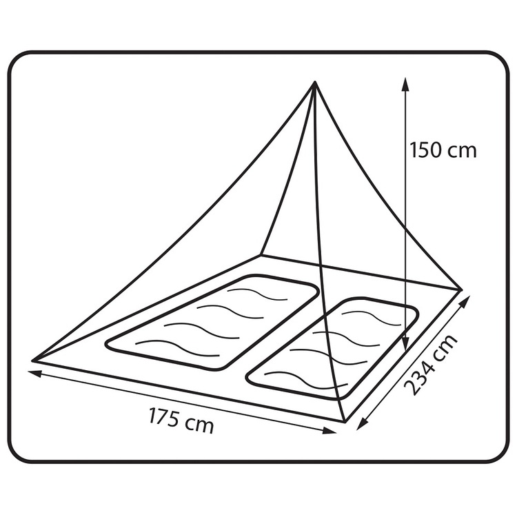 360 Degrees Insect Net Black
