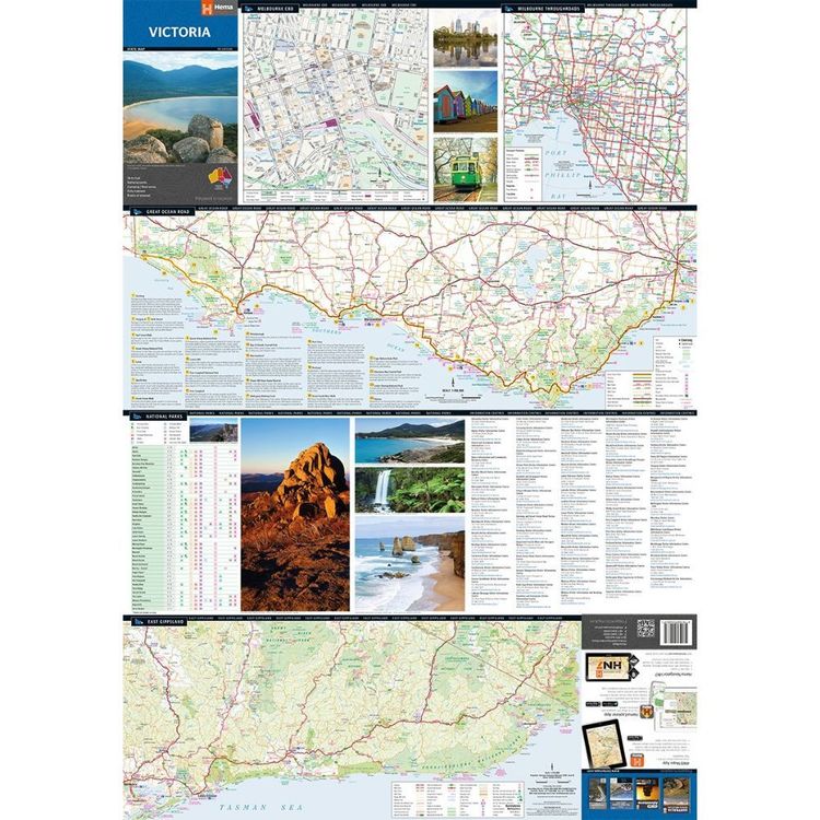 Hema Victoria State Map Multicoloured