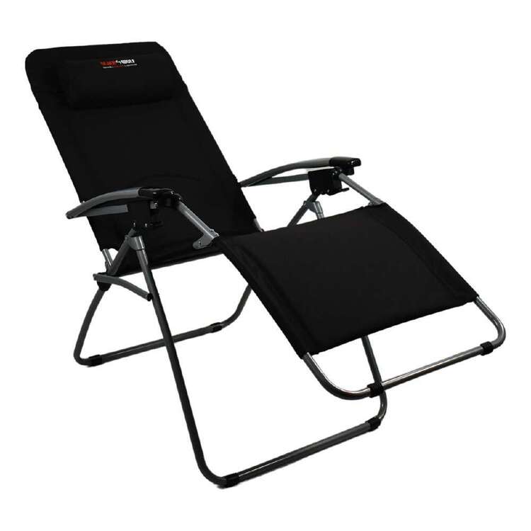 BlackWolf Reclining Lounger Chair Jet Black