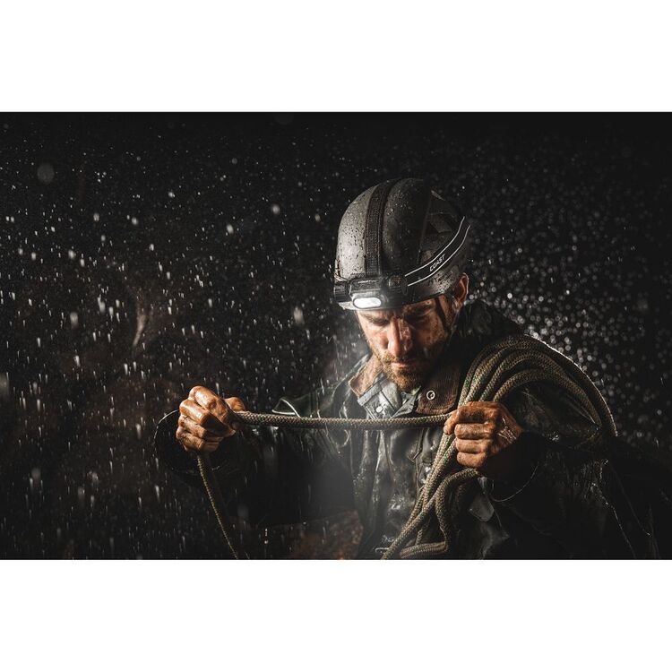 COAST 2000 Lumens Rechargeable Waterproof Tri-Colour Headlamp Black