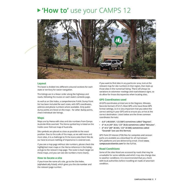 Camps 12 Australia Wide Free & Budget Camping Sites Guide Easy To Read Edition Multicoloured B4