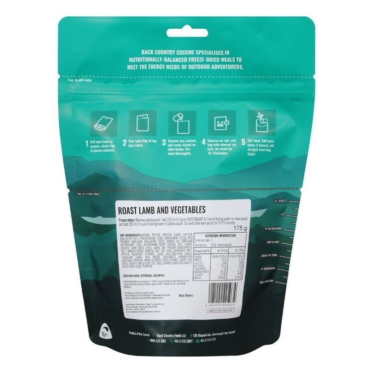 Back Country Roast Lamb & Veg Regular