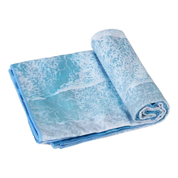 We Love Summer Sand Free Beach Towel Blue Ocean