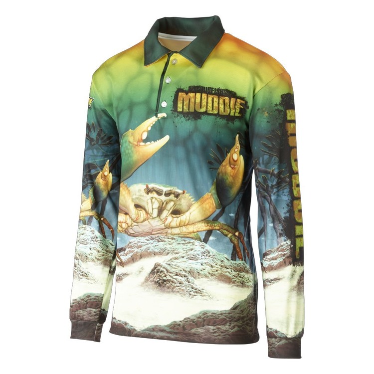 Bigfish Muddie Sublimated Polo Shirt Green & Yellow