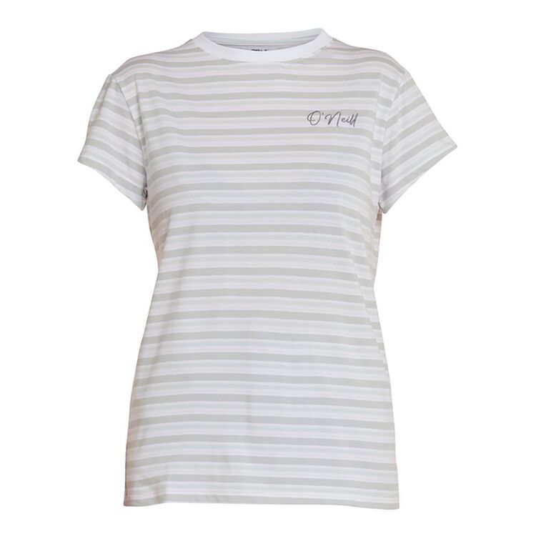 O'Neill Women's Stripe Tee White Stripe