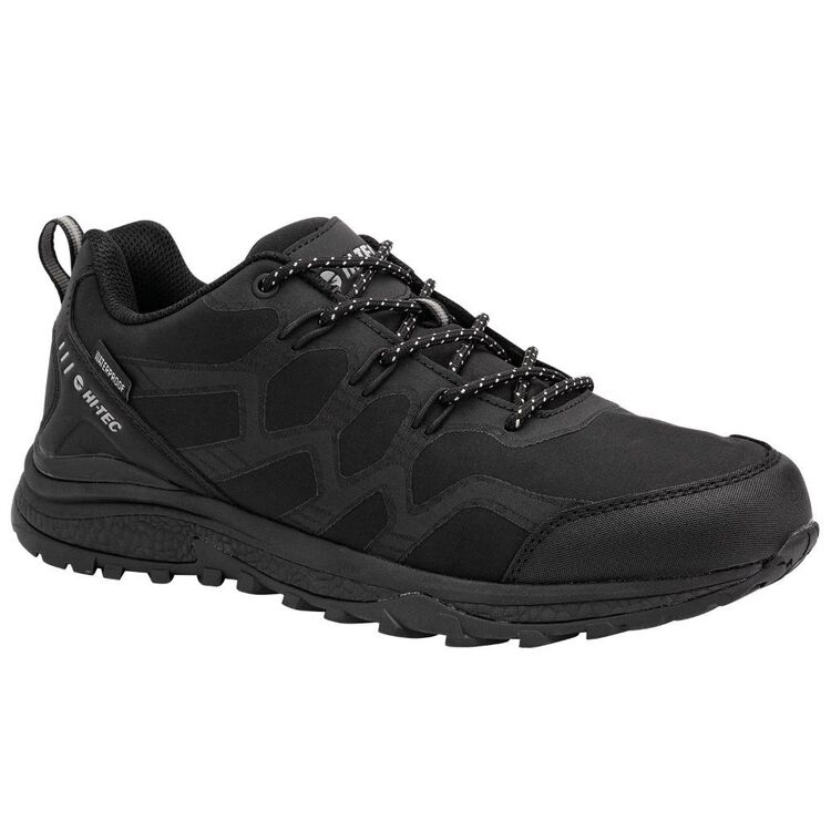 Hi-Tec Men's Stinger Waterproof Low Hiking Shoes Black & 3M