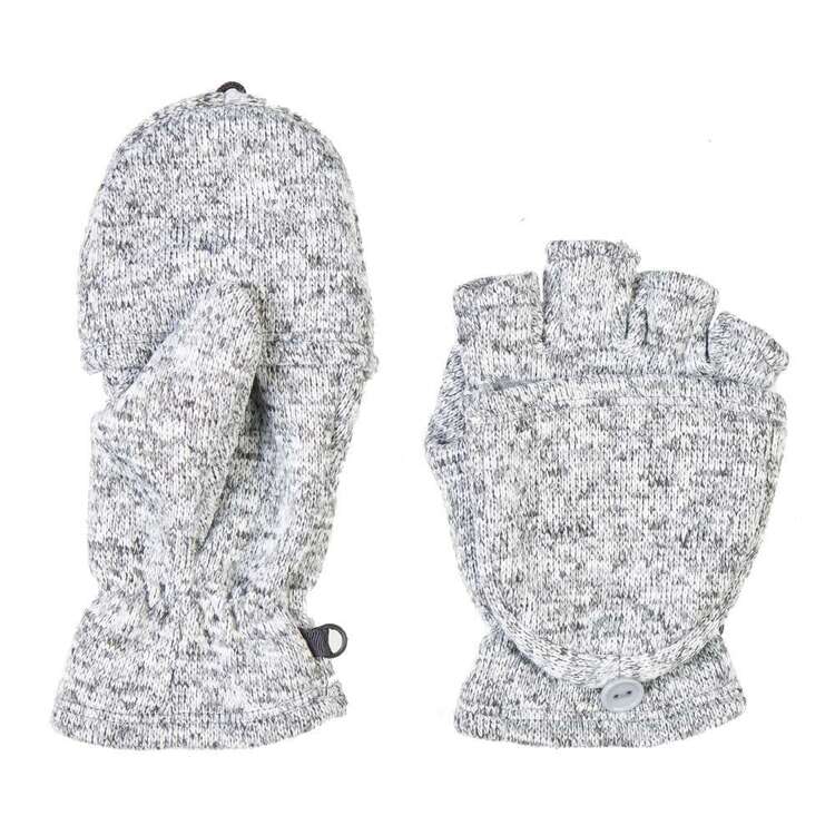 Cape Women's Emilia Convertible Fingerless Gloves Grey Melange One Size Fits Most