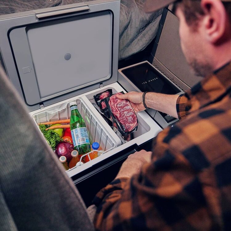 EcoFlow 38L Glacier Dual Zone Portable Camping Fridge Freezer with Ice Maker