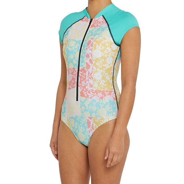 O'Neill Women's Laney Short Sleeve Surfsuit Aqua