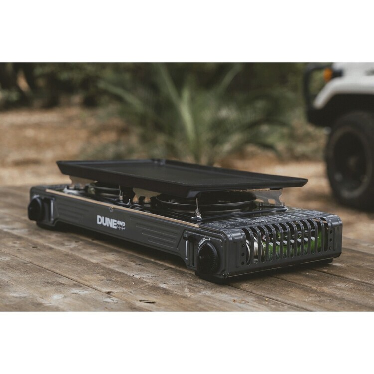 Dune 4WD Dual Burner Butane Stove with Hotplate
