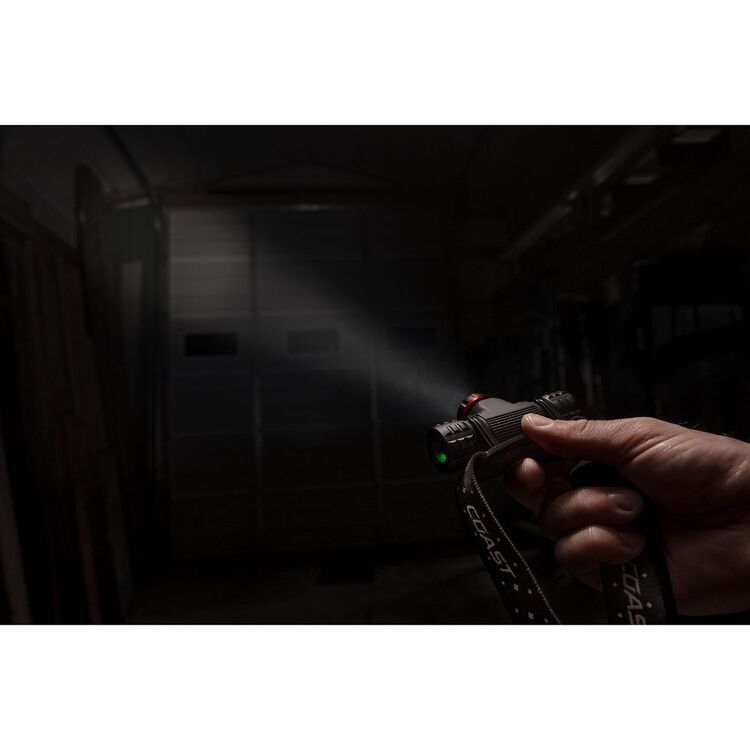 COAST 1000 Lumens Rechargeable Pure Beam Focusing LED Headlamp Black