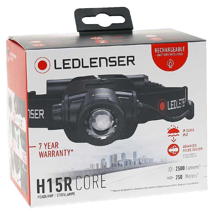 LED Lenser H15R Core Rechargeable Headlamp Black