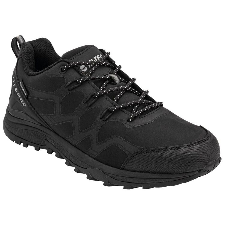 Hi-Tec Men's Stinger Waterproof Low Hiking Shoes Black & 3M