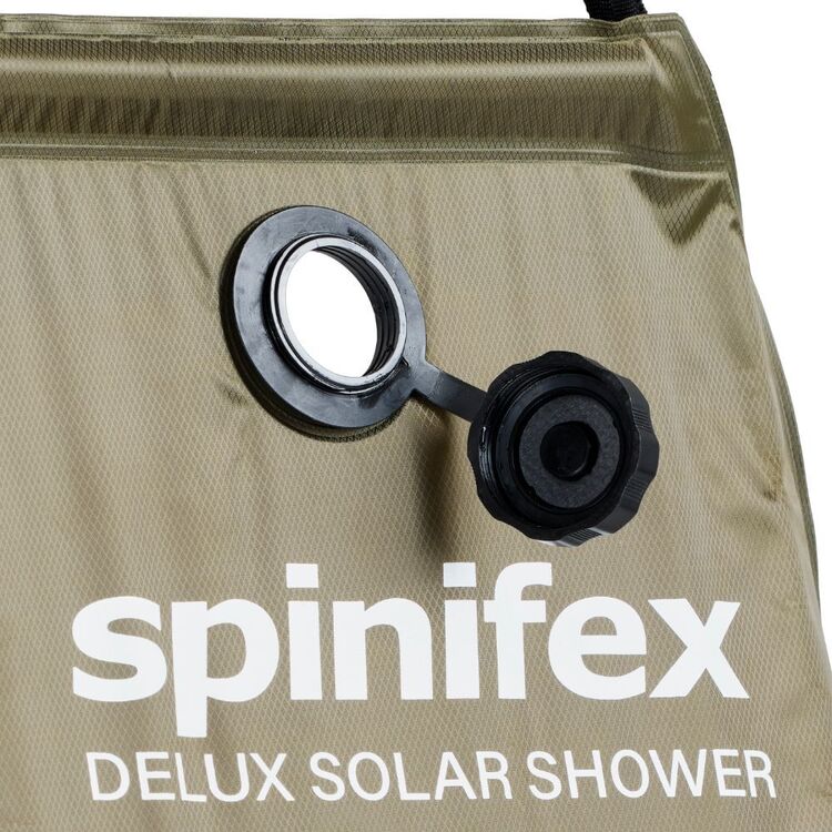 Spinifex Deluxe 20L Solar Powered Camp Shower Green