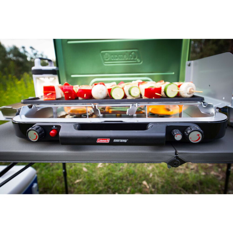 Coleman Eventemp 3 Burner Stove with Griddle Green