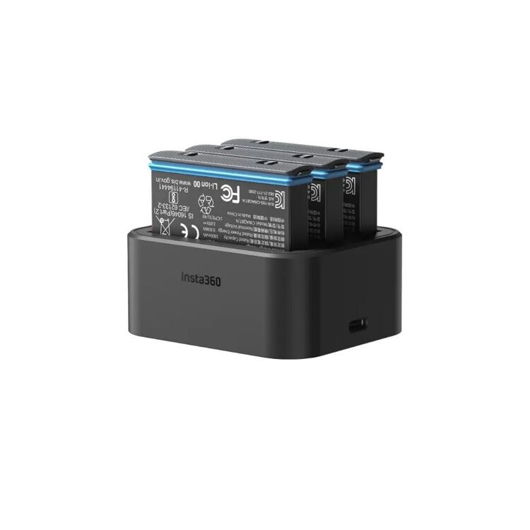 Insta360 ONE X3 360 Action Camera Fast Charge Hub Black