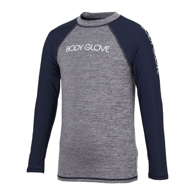 Body Glove Youth Marle Long Sleeve Rash Vest Grey