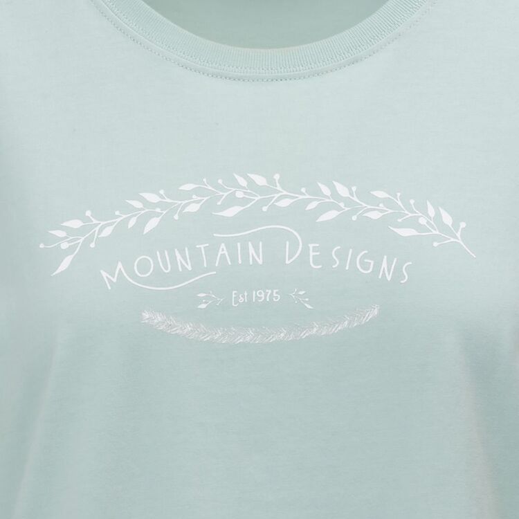 Mountain Designs Women's Australus Short Sleeve Light Teal Tee