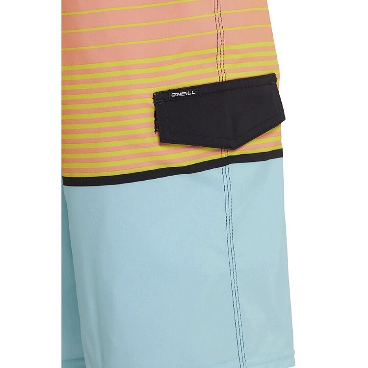 O'Neill Youth Boy's Lennox Stripe 18" Board Shorts Turquoise