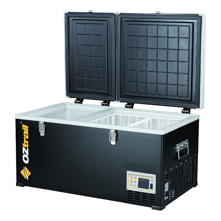 Oztrail Dual Zone Fridge/Freezer 80L Black 80 L