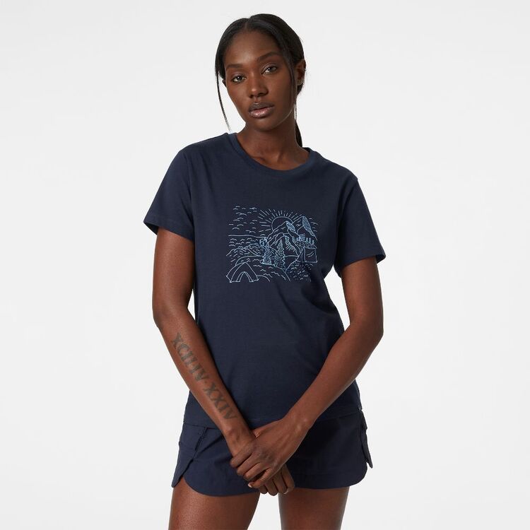 Helly Hansen Women's F2F Organic Cotton Tee Navy