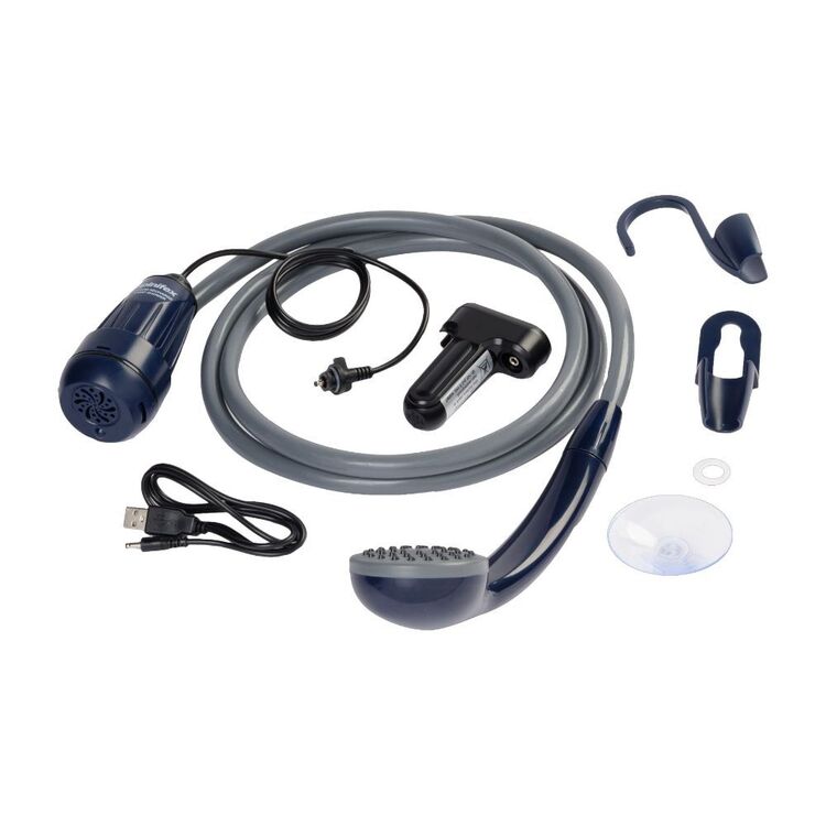 Spinifex Portable Lithium Rechargeable Camp Shower Blue