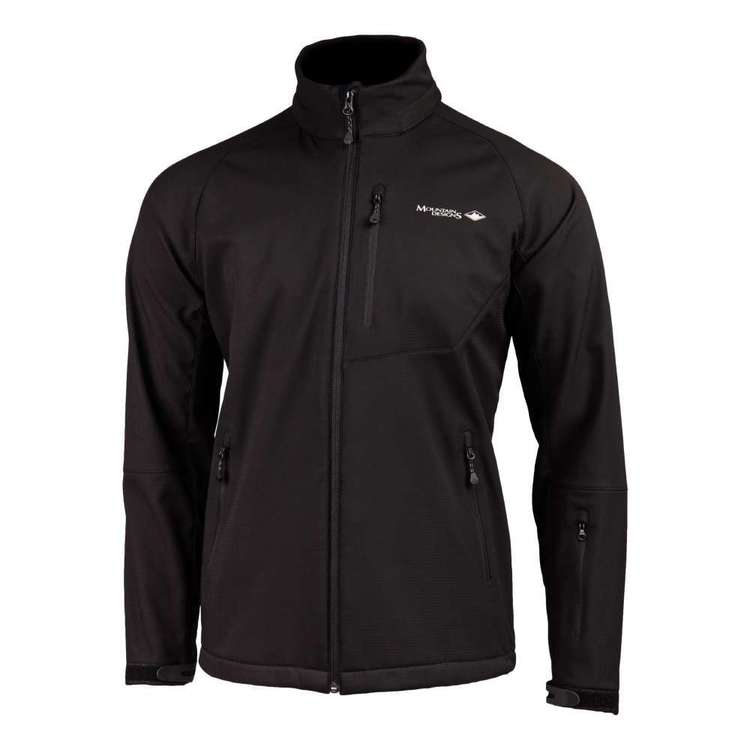 Mountain Designs Men's Perisher Softshell Jacket Black