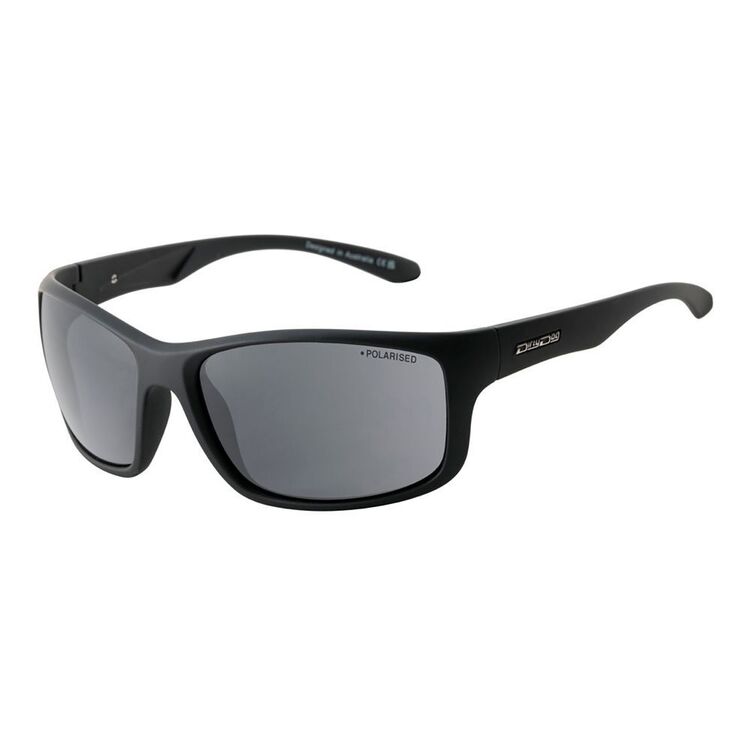 Dirty Dog Splint 53672 Sunglasses - Satin Black / Grey Polarised Lenses Grey & Matte Black One Size Fits Most