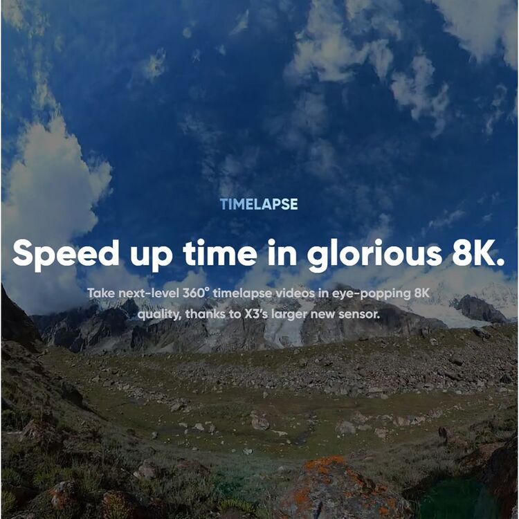 Insta360 ONE RS 1-Inch 360 Action Cam Black