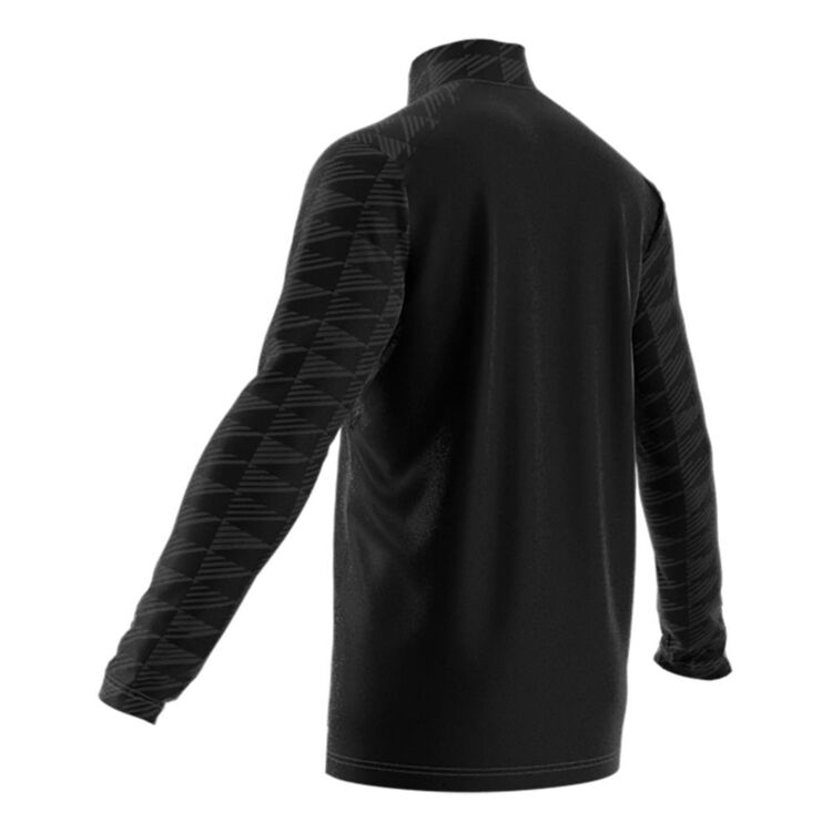adidas Men's MT Half Zip Long Sleeve Tee Black