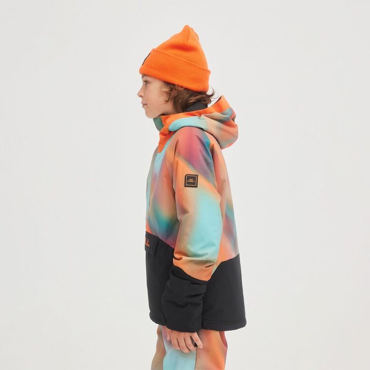 O'Neill Youth Boy's Anorak Snow Jacket Dark Blue Fade Halftone