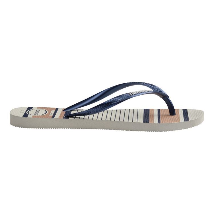 Havaianas Women's Slim Nautical Thongs White & Mustard