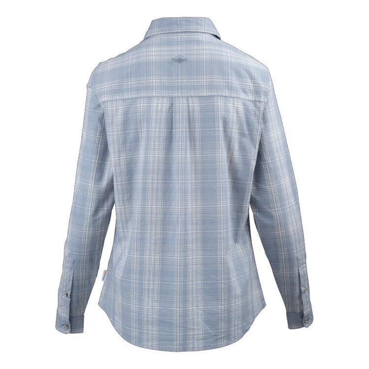 Mountain Designs Women's Katherine Long Sleeve Shirt Blue & White