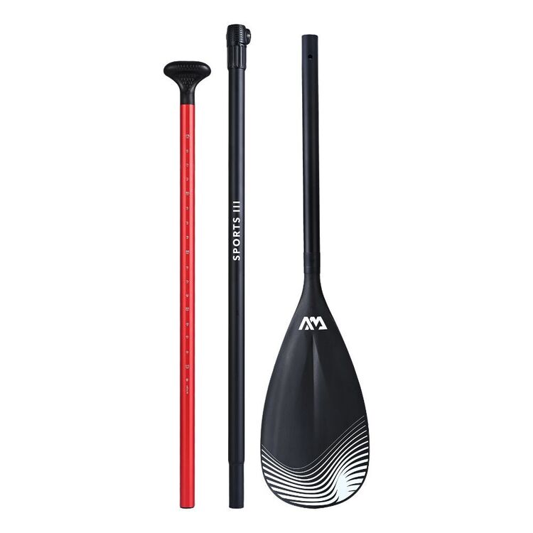 Aqua Marina Sports 3 SUP Paddle Red & Black Black & Red