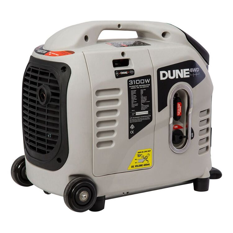 Dune 3100W Enclosed Inverter Generator Grey 3100W