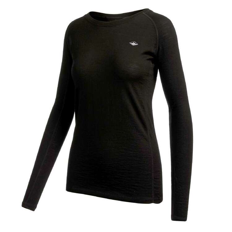 Mountain Designs Women's Merino Long Sleeve Top Black