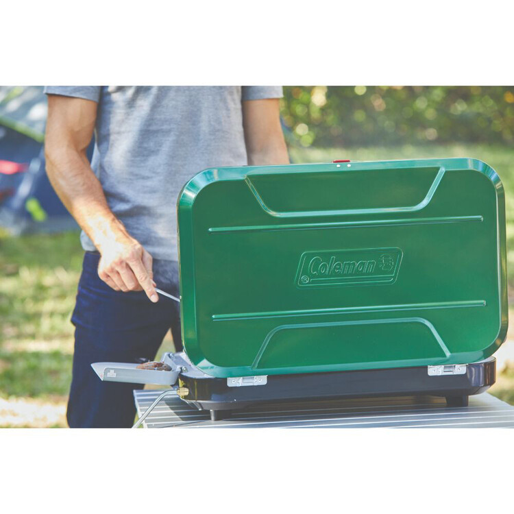 Coleman Eventemp 3 Burner Stove with Griddle Green