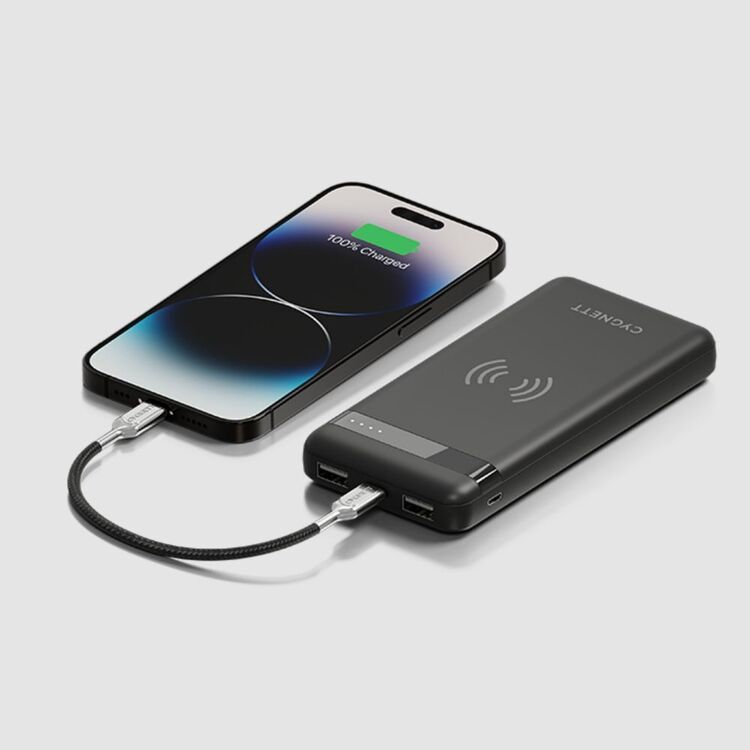 Cygnett Chargeup Swift 10k Wireless Powerbank Black 10K