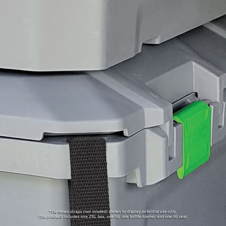 TRED 50-40 Shallow Storage Box 25L Grey 25 L