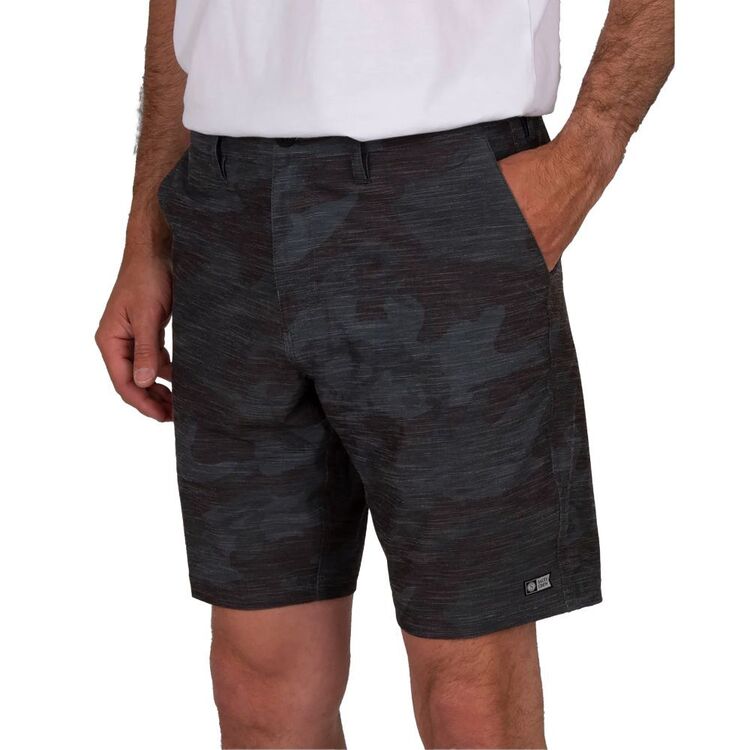 Salty Crew Men's Drifter 2 Utility Walk Shorts Black & Camo