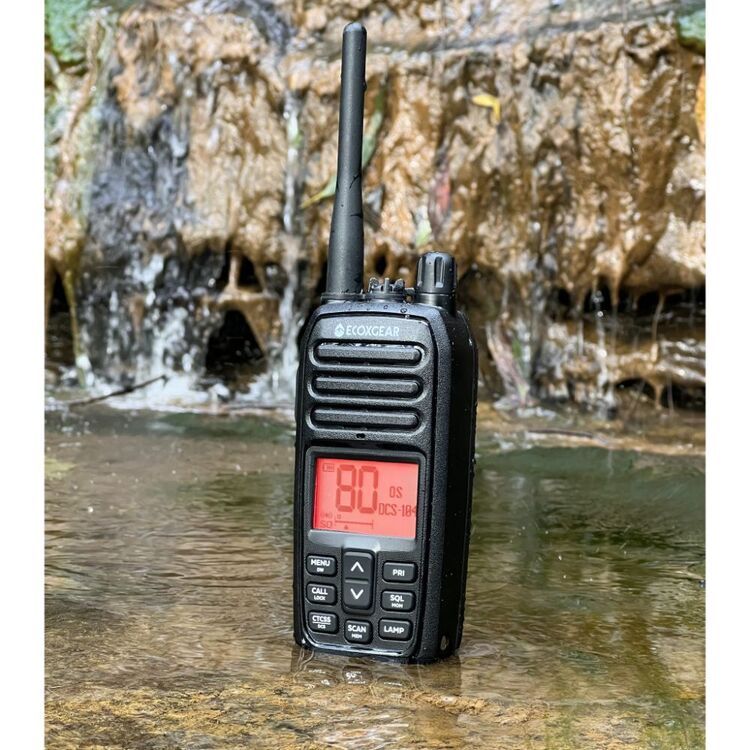 Ecoxgear 5 Watt UHF CB Radio Handheld Twin Pack Black 5 Watts