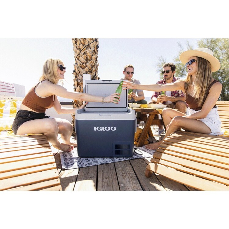 Igloo ICF Fridge/Freezer 60L Blue